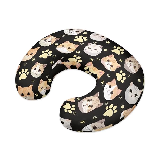 Cat Paw Nursing Pillow Cover for Breastfeeding Pillow, Ultra Soft and Cozy Nursing Pillow Slipcovers Good Choice for Mom or Baby