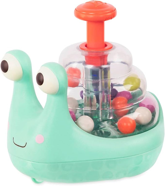 B. toys ??Light Up Snail Ball PopperBaby Toy with Glowing Effects & Easy??Grip Handle ??Interactive Educational Toy for Motor Skills Development ??Colorful Baby Toys for 10+ Months
