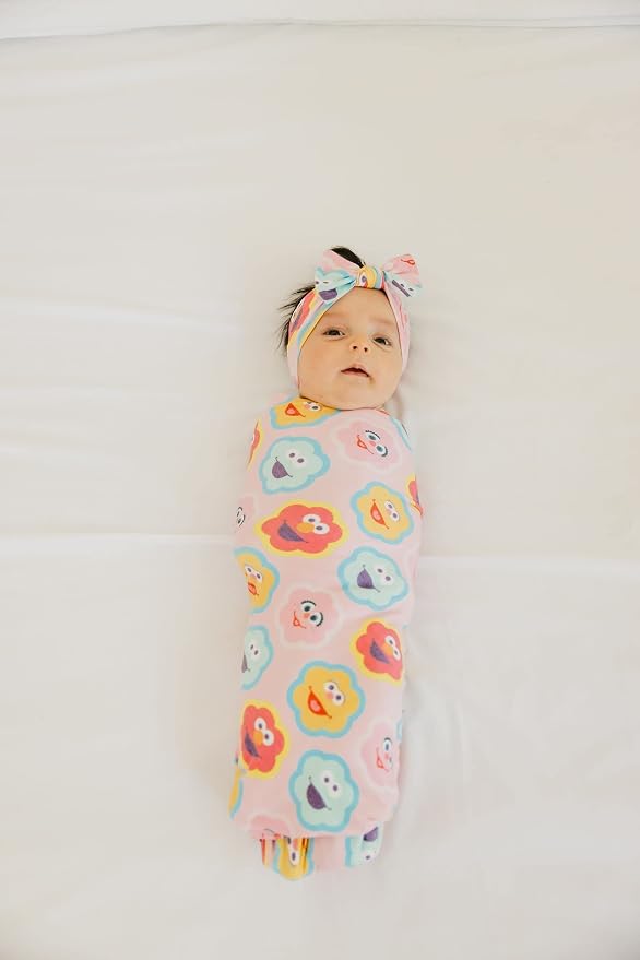 Copper Pearl Swaddle Blankets for Newborns | Soft Stretchy Receiving Blankets for Boys and Girls | Large 46 x 46 Inch Baby Blankets | Lightweight and Breathable Swaddles | Abby and Pals