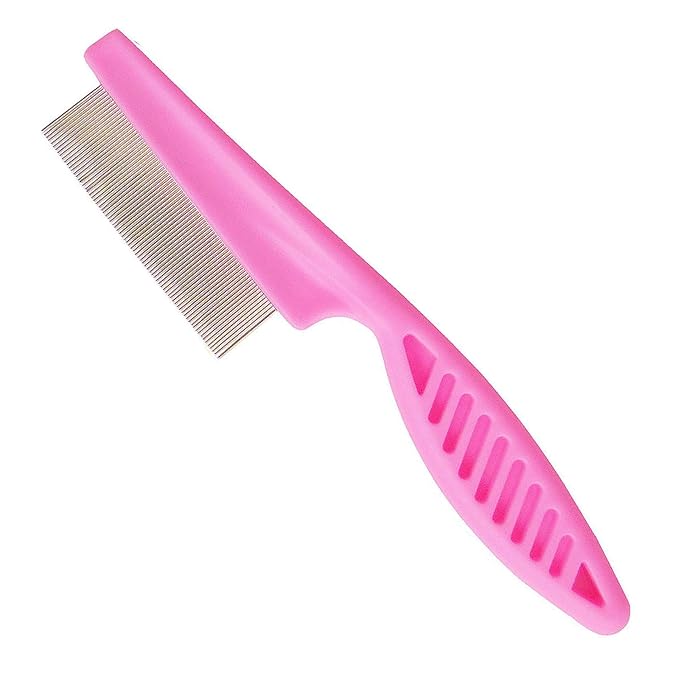 zYoung Stainless Steel Fine Tooth Comb, Dandruff Comb, Remover Scalp, Professional Grooming Tool Dandruff Remover