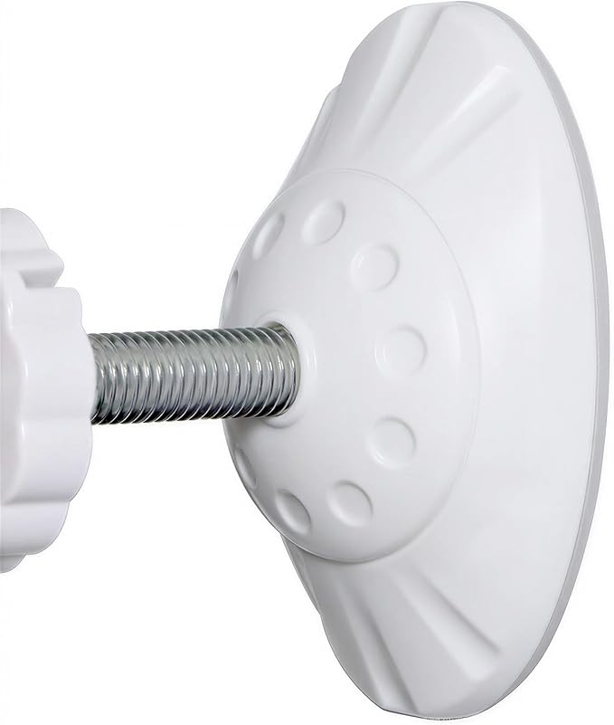 Baby Gate Wall Protector 4 Pack, Wall Cups with Hidden Bolt Covers for Pressure Mounted Baby and Pet Gates, Fits M8/M10 Spindle Rods, Protects Walls and Baseboards