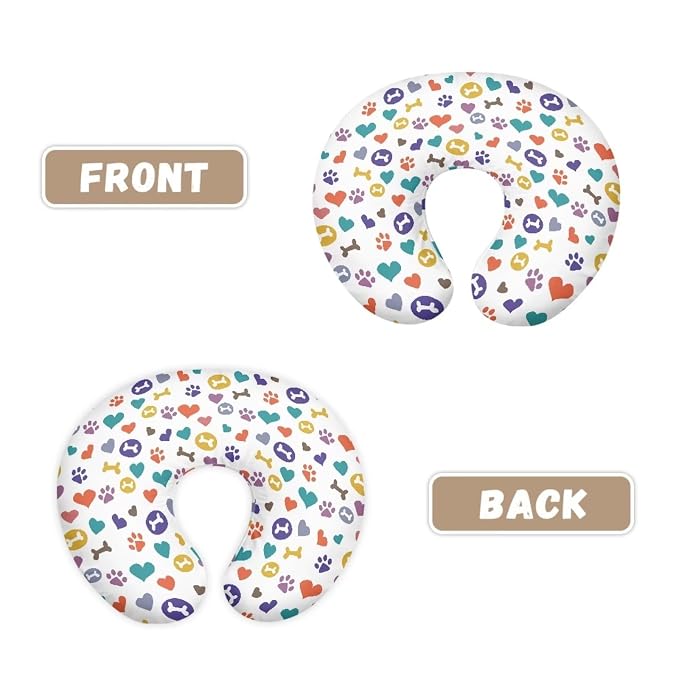 Cute Patterns Nursing Pillow Covers, Machine Washable Premium Fabric Fits The Original Support Pillow for Breastfeeding and Bottle Feeding, Cover Only