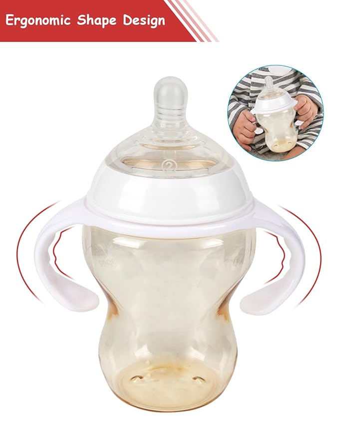 Baby Bottle Handles for Tommee Natural Start 5 & 9oz Baby Bottle, Bottle Holder for Newborn,Leak-Proof Design, 4 Count