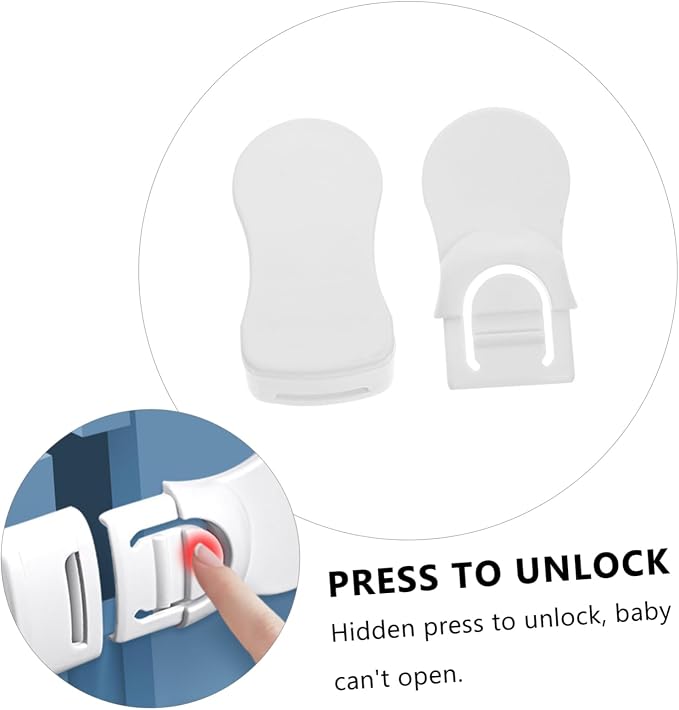 6pcs Safety Cabinet Locks Childproof Drawer Latches for Home Safety Easy Installation for Cabinets and Refrigerators Prevent Pinched Fingers and Ensure Secure Living Environment