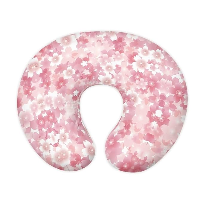 Cherry Floral Breastfeeding Pillow Cover Ultra Soft Comfortable Newborn Nursing Pillow Case Durable and Easy to Clean