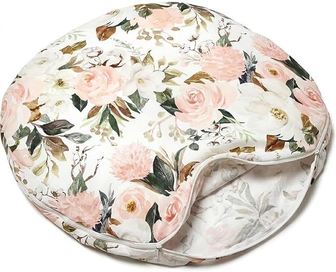 Ultra Soft Nursing Pillow Cover, Removable Breathable Cotton Slipcover for Breastfeeding & Maternity Support, Multifunctional Feeding Cushion Cover for Mom and Baby (AA)