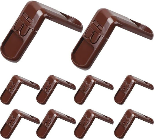 Cupboard Locks for Children, 10pcs Baby Proof Safety Cupboard Locks, Plastic Child Locks for Cabinets Drawer Door Fridge Locks for Kids Baby