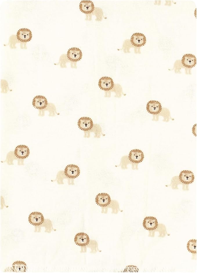 Hudson Baby Unisex Baby Cotton Flannel Burp Cloths Bundle, Brave Lion, One Size