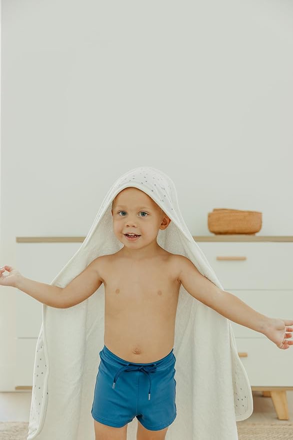 Copper Pearl Hooded Bath Towels Premium Knit/Terry Cloth Baby Towels with Hood, Pockets, and Cool Designs - Great to Gift and Make Bath Time Fun - Baby Bath Towel, Haze