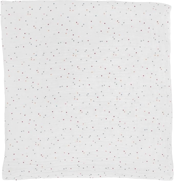 Little Unicorn Premium Cotton Swaddle Baby Blanket | Breathable Fabric | for swaddling, Play, Nursing & More (Dots)