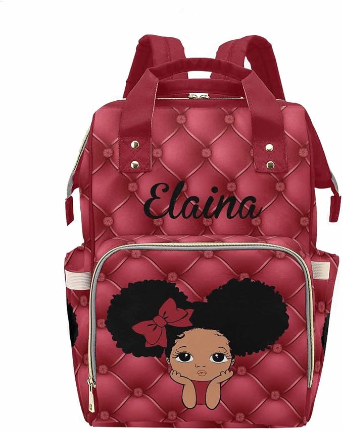 D-Story Personalized Name Personalized Diaper Bags For Baby Girl Customized Name Hiking Bag Hiking Bag Multifunction