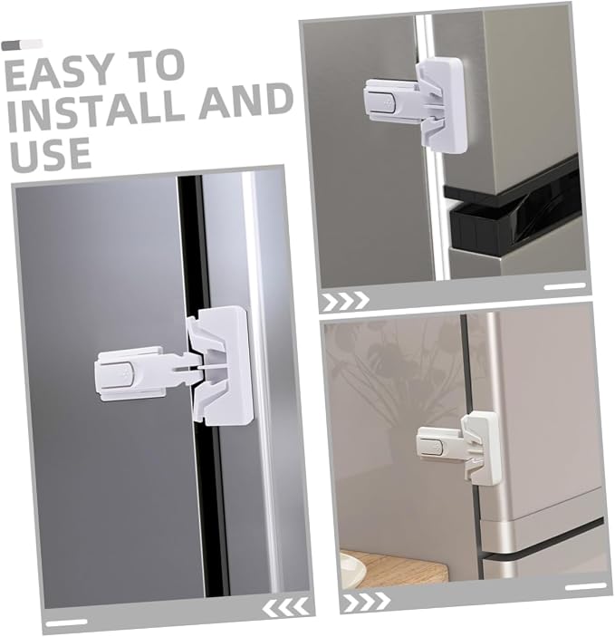 2pcs Childproof Locks for Cabinets and Magnetic Safety Locks Prevent Finger Trapping