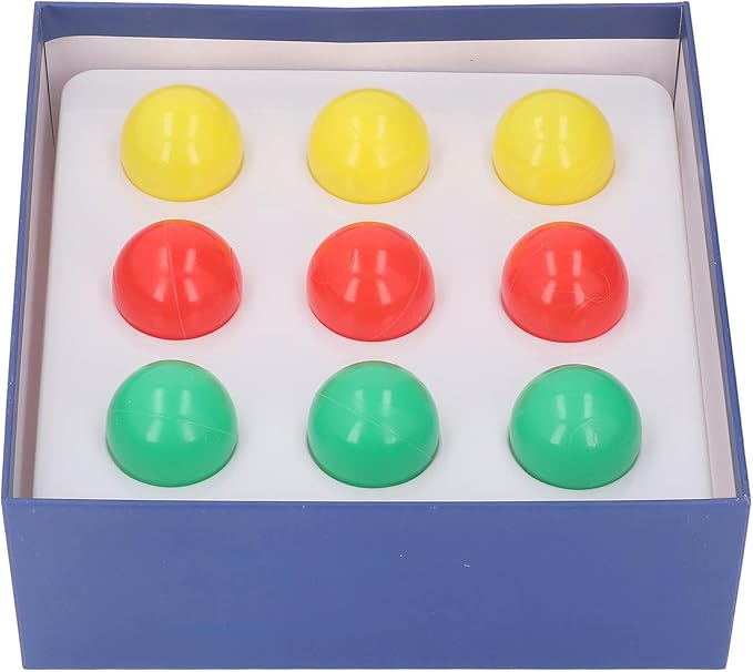 DAN&DRE Color Matching Puzzle Game, Puzzle for Toddlers to Learn Color Sorting with Safe Paper Material, Large Pens and 20 Colorful Balls