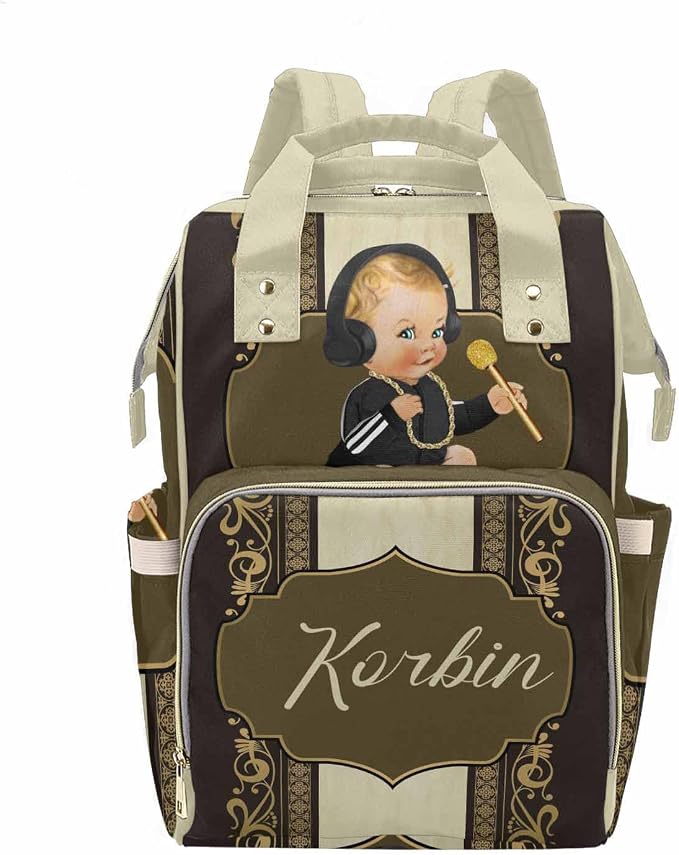 M YESCUSTOM Custom Baby Bag with Name Personalized Mommy Bag Backpack for Mom Day Customized Unisex Diaper Bag