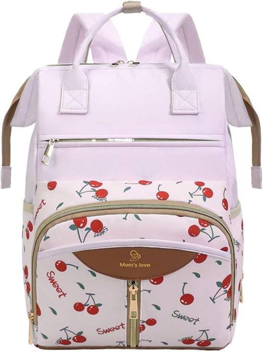 Diaper Bag Backpack, with Waterproof Design, 38x26x18cm, Maternity Nappy Tote, Multi-Pocket Daycare Bag, Spacious & Organized, for Daycare, Travel, Walks, Picnics