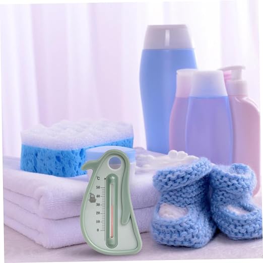 CHILDWEET Water Thermometer for Bath Tub, Penguin Floating Cartoon Design, Accurate Temperature Measurement Tool for Newborn and Safety Random Color