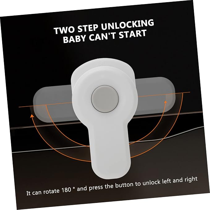 8pcs Safety Oven Lock Childproof Oven Lock for Boys and Girls Access Easy One-handed Safety