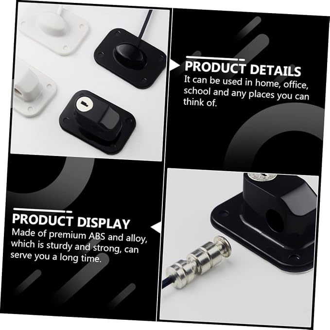 VICASKY Multi Use Safety Lock Childproof Window and Door Lock for Durable Anti Theft Lock for Drawers Refrigerators and More