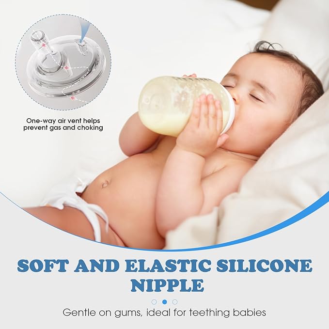 Straw Sippy Cup Conversion Kit for Philips Avent Anti-Colic Baby Bottles, Soft Top and Weighted Ball Transition with Handles Converter 8m+, Set of 3