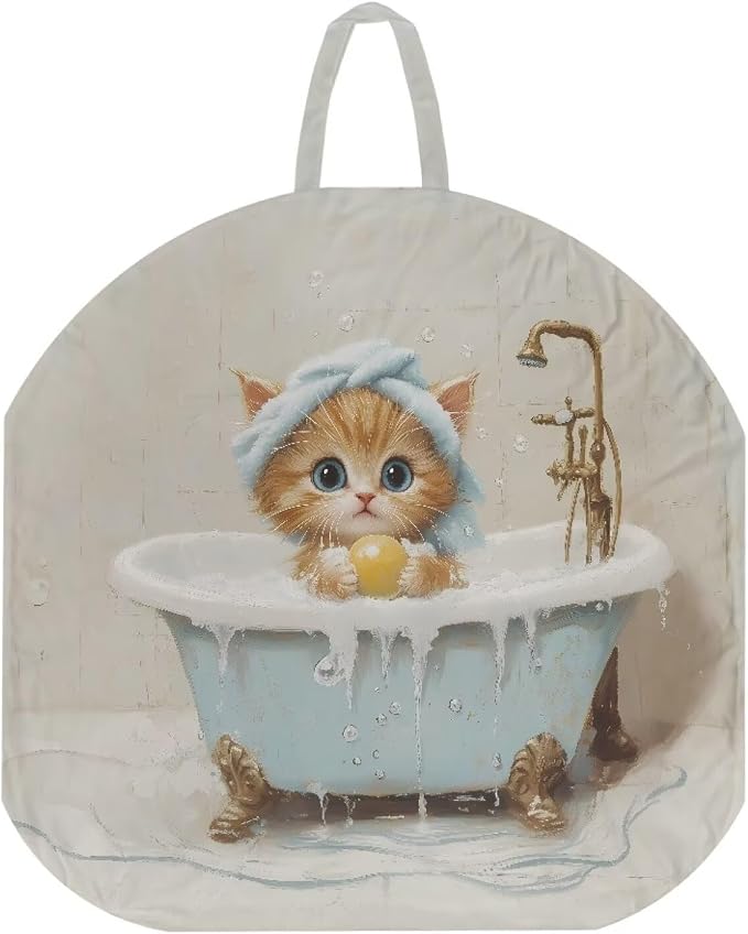Bubble Bath Cat Nursing Pillow Cover for Breastfeeding Pillow Ultra Soft and Cozy Nursing Pillow Slipcovers Nice Newborn Gift Best Choice for Mom or Baby Pillow Cover 1 Pack