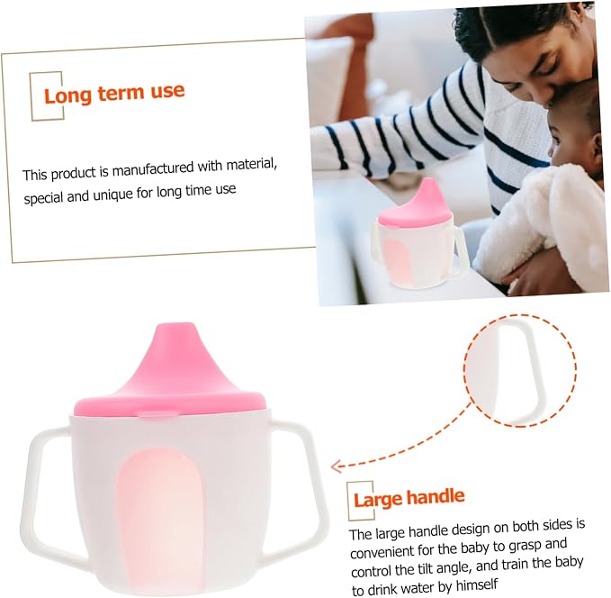 2pcs Boy Girl Cups Water Cup Spill Design Green for Boys and Girls Safe Easy to Hold Transition from Bottle to