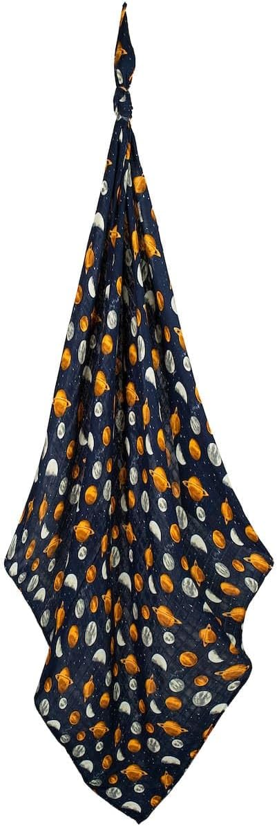 Milkbarn Baby Swaddle Blanket - Soft, Breathable & Gentle Material - Nursery Swaddling Blankets for Boys and Girls, Planets