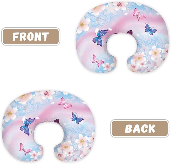Cherry Blossom Marble Nursing Pillow and Positioner Detachable Newborn Original Breastfeeding Slipcover Case Removable Head Support Protector Cushion Easy to Use