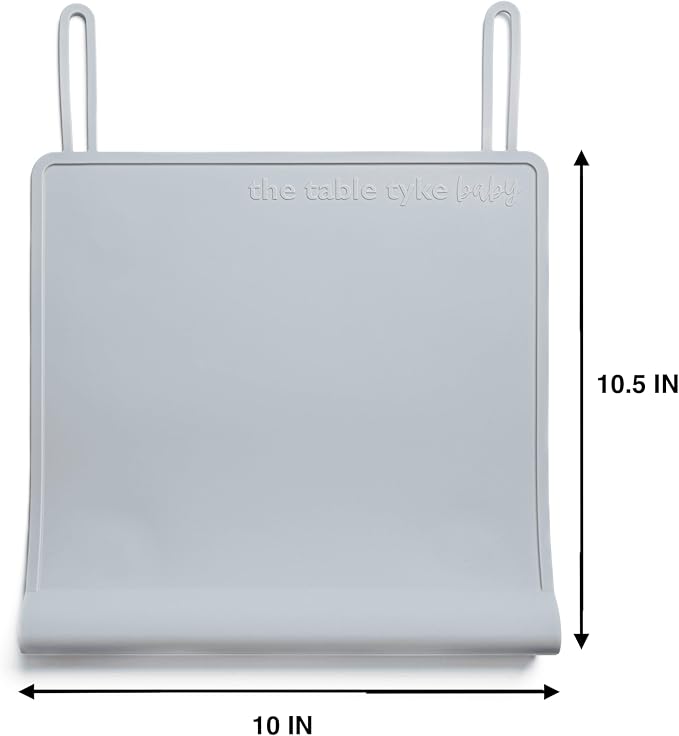 The Table Tyke Silicone Placemat with Table Edge Bumper for Baby Toddler Suction Cup Safety Mat (Sky Blue)