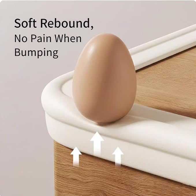 Edge Protector for Baby, Desk Edge Cushion, Baby Proofing Edge Corner Protectors Self Adhesive Furniture Corner Guard Bumper for Table, Fireplace (Brown, 6.56ft)