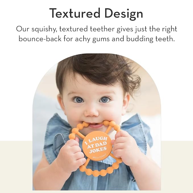 Baby Teether by Bella Tunno, Silicone Teethers for Babies 3-6 Months, 6-12 Months, Baby Toys, Pacifier, Teething Relief, Boys, Girls, Let's Take a Selfie