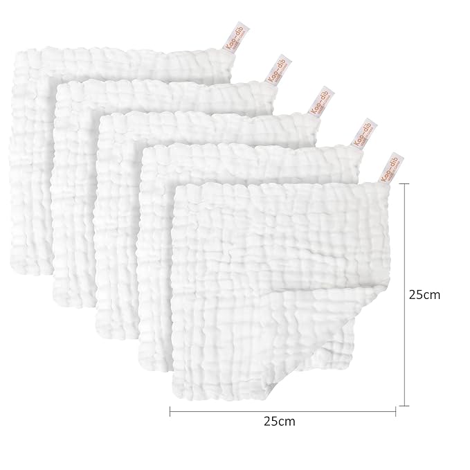 Baby Muslin Washcloths Baby Towels and Washcloths for Face Newborn Essentials Registry Baby Muslin Burp Cloths and Wash Cloths for Sensitive Skin 10 Pack 10x10 Inches