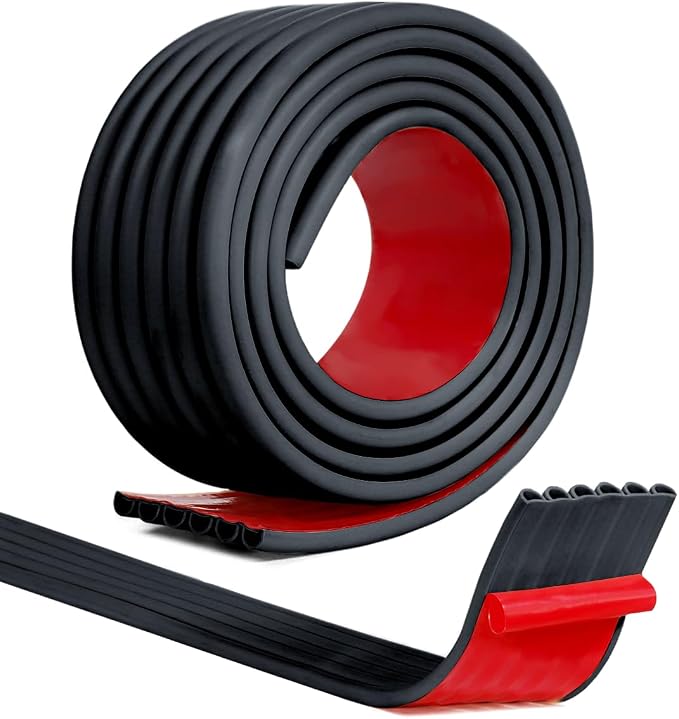 6.6 Ft Edge and Corner Guard Protector for Baby Edge Trim Anti-Collision Rubber Strip Protector Strip for Indoor and Outdoor Kindergarten Stair Steps Walls Other Edges (Black)