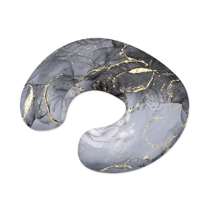Marble Nursing Pillow Slipcover Sleeve, Breathable & Skin-Friendly Nursing Pillow Cover for Breastfeeding Mom, Pillow Not Included
