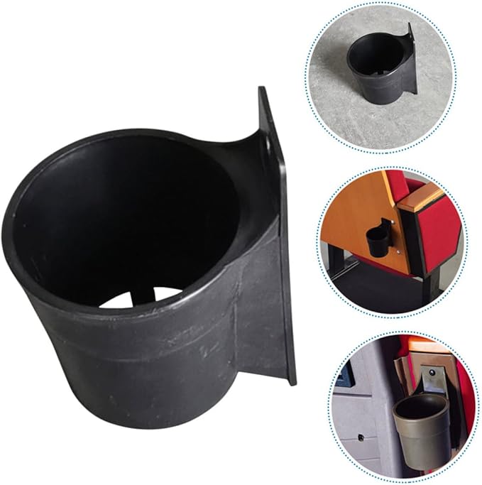 WOONEKY Portable Outdoor Cup Holder for Chair Compact Baby Bottle Rack Anti Spill Beverage Holder for Strollers Wheelchairs Cinema Seats 5.11X4.33X6.69In