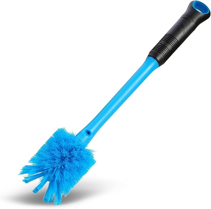 MOSOLAN 2-in-1 Bottle Brush Refills, 3 Pack Replacement Brush Heads, Breezy Blue