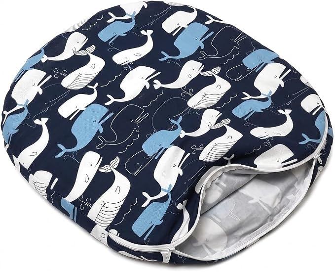 Ultra Soft Nursing Pillow Cover, Removable Breathable Cotton Slipcover for Breastfeeding & Maternity Support, Multifunctional Feeding Cushion Cover for Mom and Baby (DD)