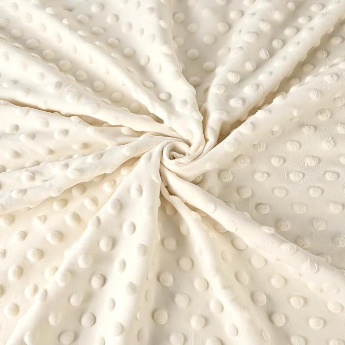 Baby Blanket 40x40 Inches,Muslin Cotton and Minky Dotted Double Layer Soft Receiving Blanket for Newborn Toddler,Hibiscus