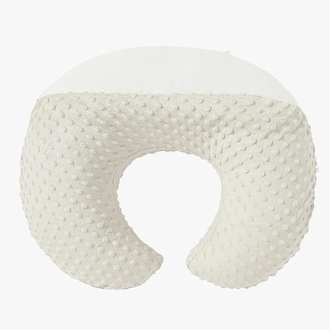 Nursing Pillow and Positioner for Breastfeeding, Ultra Soft Baby Breastfeeding Pillows for More Support for Mom and Baby, with Premium Removable Cover (Pristine)