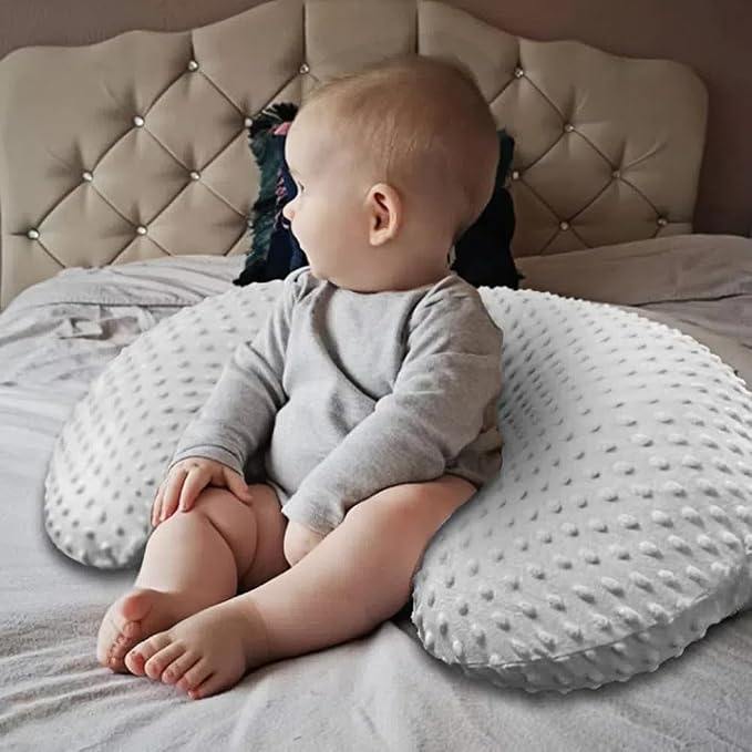 Minky Nursing Pillow Covers Ultra Soft Slipcovers for Breastfeeding for Baby Girls Boys, Feeding Pillow Cover Fits Standard Infant Support Pillows Positioners Nursing Pillow Case