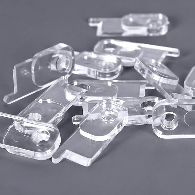 YLOVAN Toggle Switch Plate Cover Guard 10 Pack Clear - Security, Circuit and Child Protection for Indoor/Outdoor Wall Plate Covers