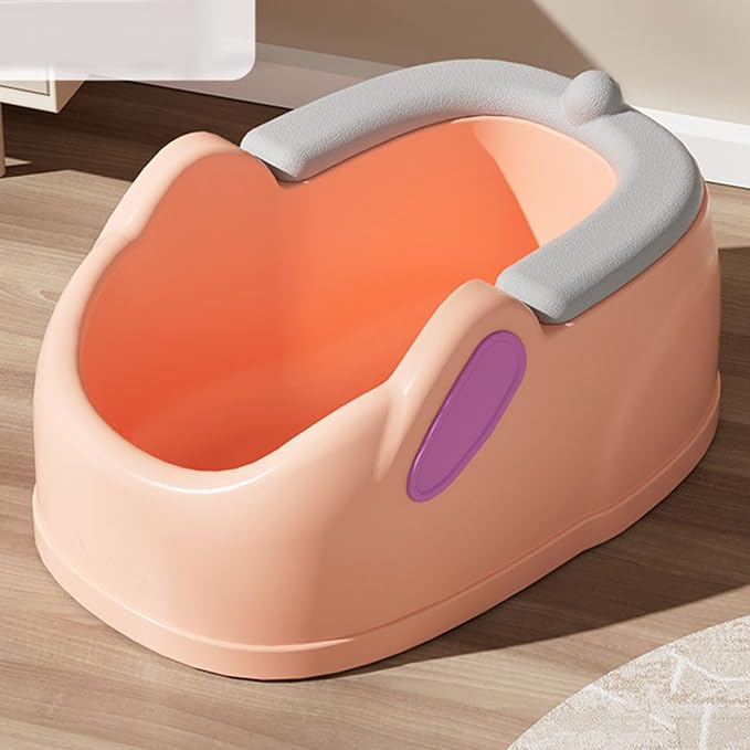 Baby Butt Washing Basin, Ergonomic BPA-Free Portable Lightweight Wash Seat for Newborns & Toddlers PP Material Pink 27x41.5x18.5cm