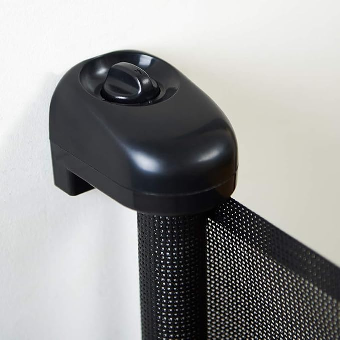 EasyBaby Extra Wide Retractable Baby Gates, 33" Tall, Extends up to 71" Wide, Black/Child Safety, Pet Gates for Stairs, Doorways, Hallways, Indoor and Outdoor