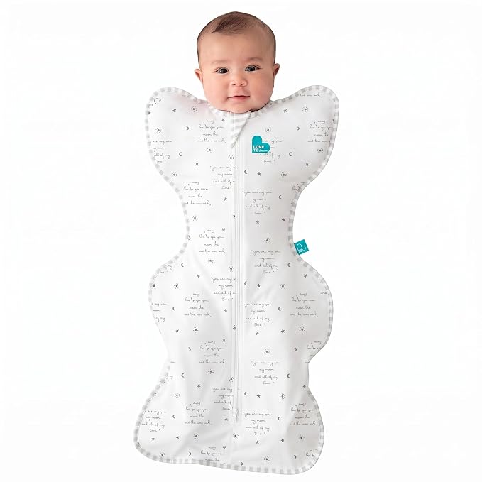 Love to Dream Swaddle, Baby Sleep Sack, Swaddle Up Self-Soothing Swaddles for Newborns, Get Longer Sleeps, Secure Fit Helps Calm Startle Reflex, Lite 0.2 TOG, You are My White, 8-13lbs.