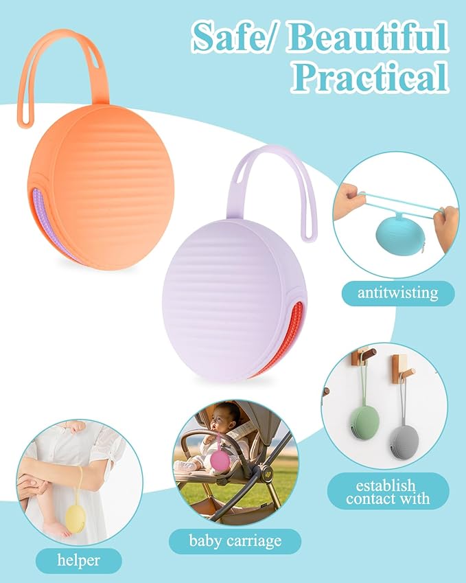 Pacifier Case,Pacifier Holder Case/Pacifier Holder/BPA Free Traveling Baby Essentials Set