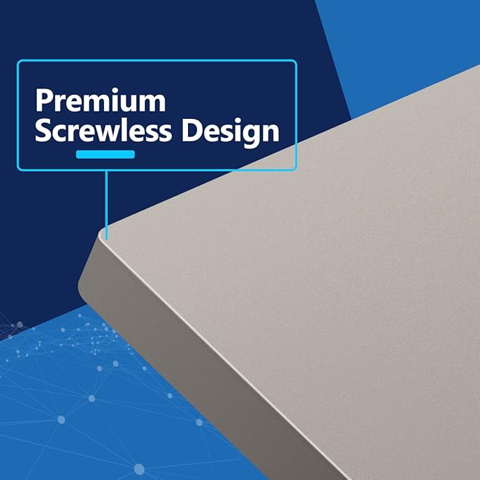 LIDER Double Blank Wall Plate, Temperature and Impact Resistant, UL Listed, Polycarbonate Thermoplastic, Screwless Design, Matte Finish, Modern Upgrade, Midsize, 2-Gang, 4.88??x 4.92?? Nickel, 10 Pack