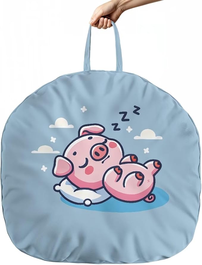 Sleeping Piggy Nursing Pillow Cover Neutral Breastfeeding Pillow Cover Fits 26in*24in Nursing Pillow for Baby Boy Girl Neutral Baby Nursing Pillow Cover Newborn Gift Choice for Mom