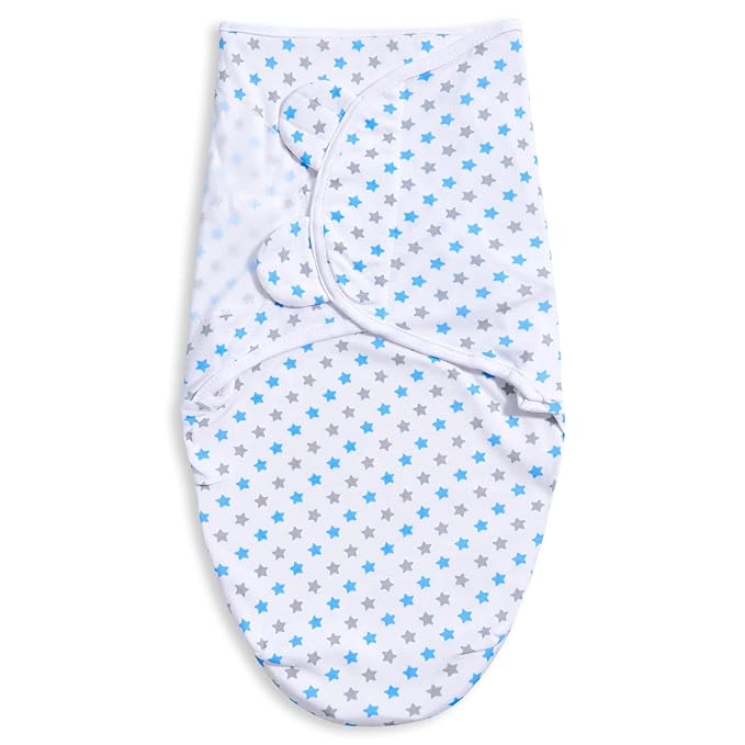 Bubble bear 3 Pack Baby Swaddle 3-6 Months - Infant Adjustable Newborn Swaddles Blanket Baby Girl Boy, Swaddling Wrap Blanket Sleep Sack for Newborn-Blue