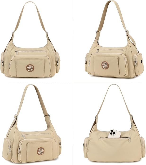 Puffer Crossbody Bags for Women Mom Large Diaper Bag Purse with Wipes & Trash Dispenser Cross Body Purses Messenger Bags | Wipes Dispenser, Trash Dispenser, Lightweight, 22L large capacity, Lots of pockets, baby stroller strap