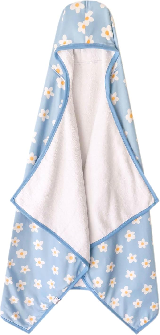 Copper Pearl Hooded Bath Towels Premium Knit/Terry Cloth Toddler Towels with Hood, Pockets, and Cool Designs - Great to Gift and Make Bath Time Fun - Big Kids Hooded Towel, Della