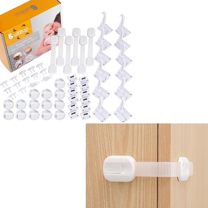 Baby Proofing Kit (58 Pack) + Multi-use Strap Locks (10 Pack)